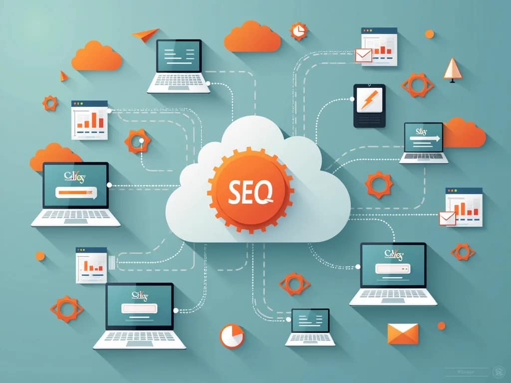 Quels sont les trois services web les plus utilisés ? 6 Diagrams illustrating the construction of backlinks between different web sites.