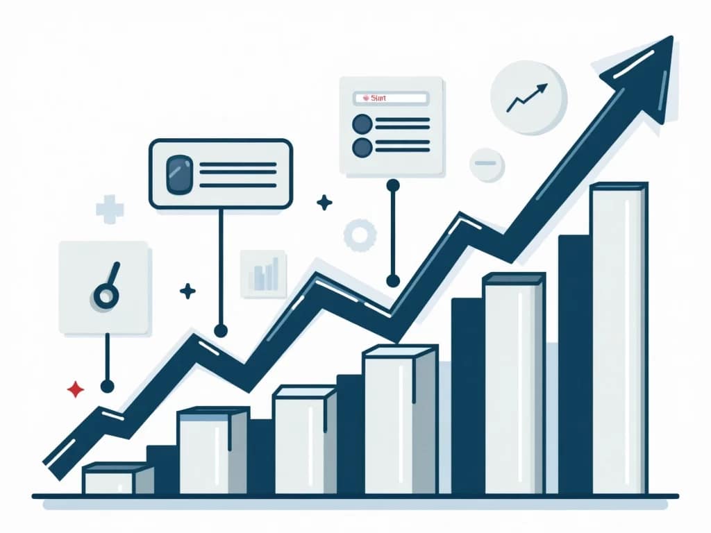 Quels sont les trois services web les plus utilisés ? 4 Graphique illustrant l'amélioration du classement SEO d'un site web.